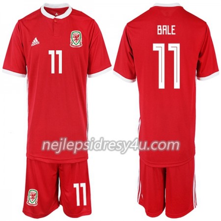 Fotbalový Dres Wales Bale 11 Dětské Domácí 2018/19